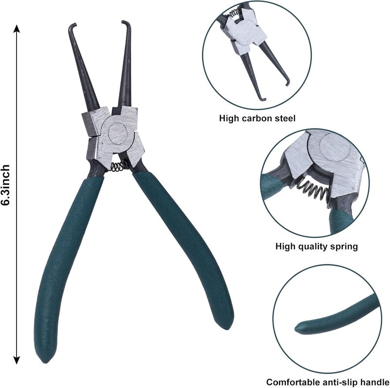 Aleric Electrical Disconnect Pliers - 2Pcs Fuel Line Disconnect Tool, Fuel Filter Caliper, Fuel Line Petrol Clip Pipe Pliers, Automotive Electrical Connector Disconnect Fuel Feed Pipe Repair Tool - Image 4